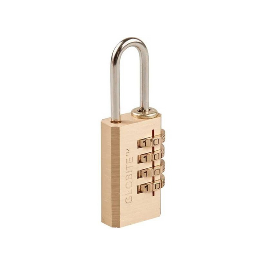 Globite Brass 4 Dial Combination Lock