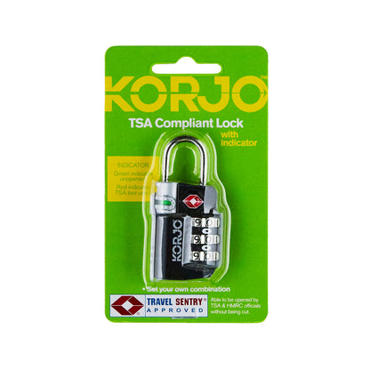 Korjo TSA Indicator Combination Lock