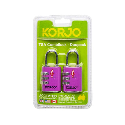 Korjo TSA Combination Lock - 2pack