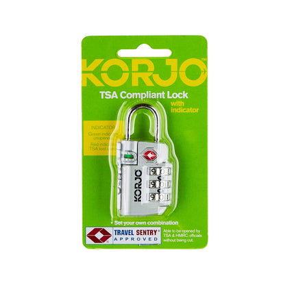 Korjo TSA Indicator Combination Lock